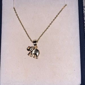 Gold Elephant Necklace